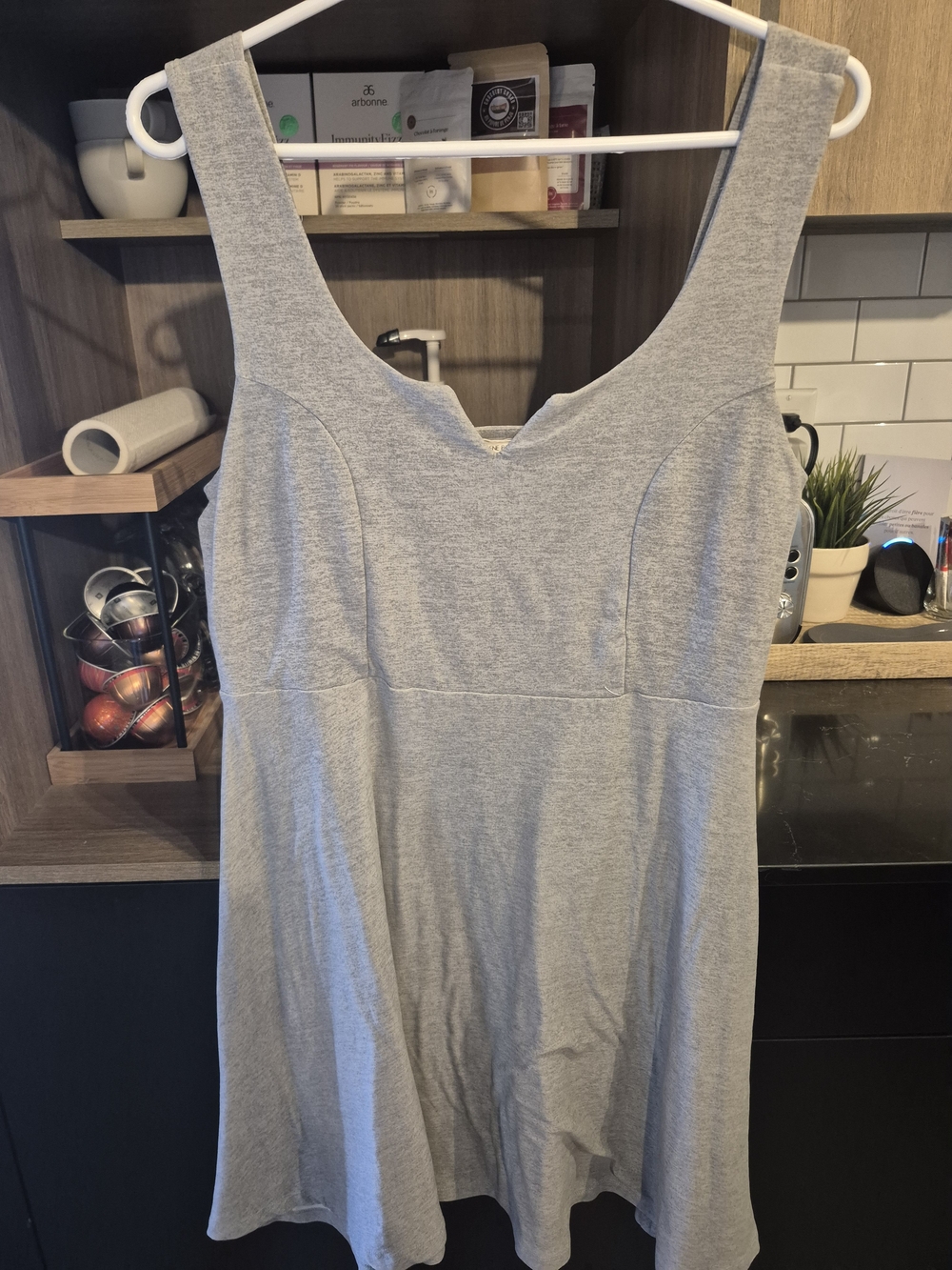 Ardene Light Gray Sleeveless Fit-and-Flare Dress
